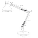 Skrivbordslampa Architect Silver/Krom