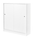 Förvaringsskåp skjutdörr 1325 x 1200 mm vit Lanab