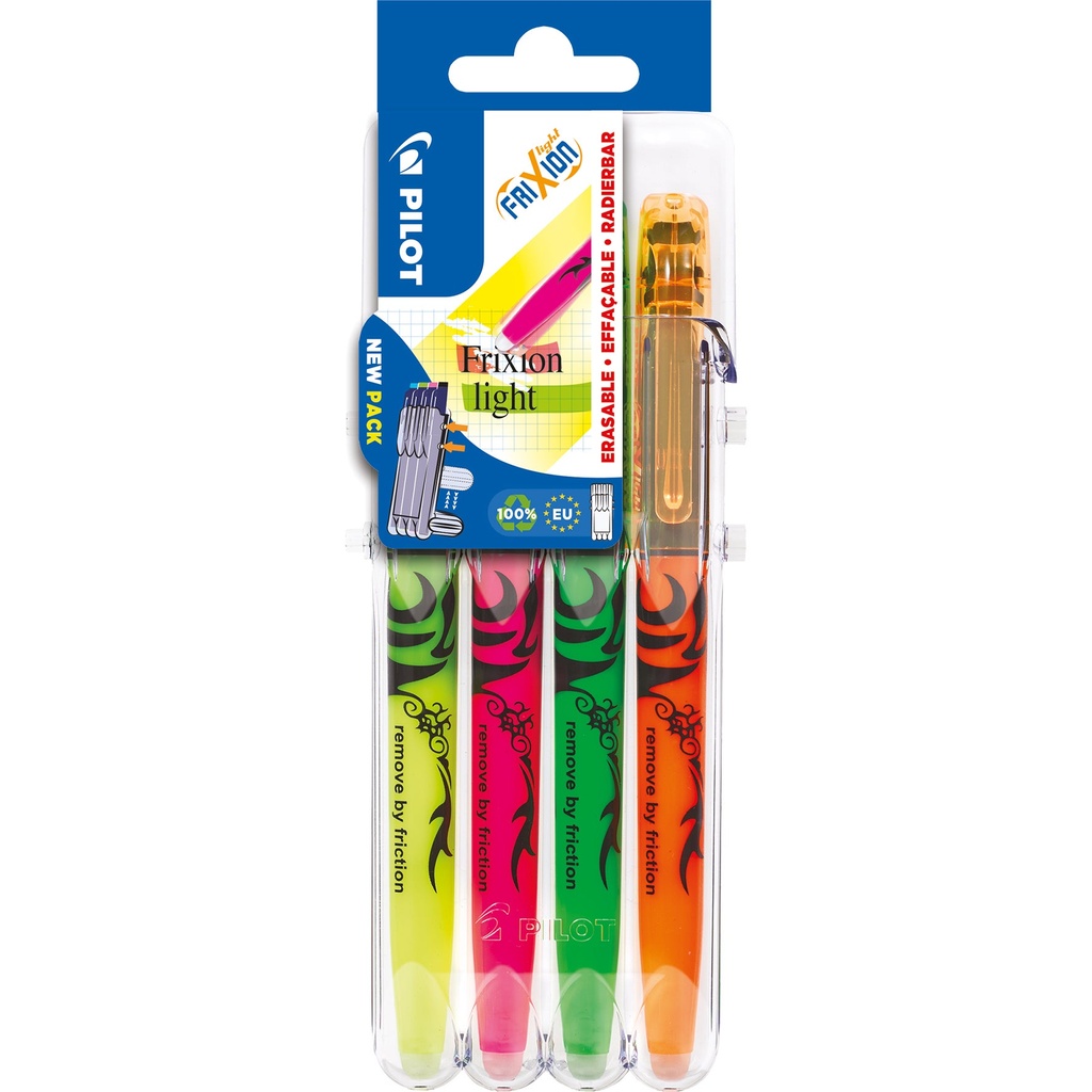 Penna Frixion LIght neon 4 st/fp