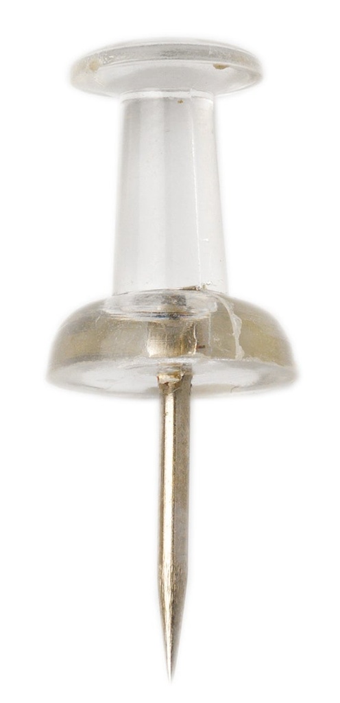 Kartnålar Push-pin transparent 25 st/fp
