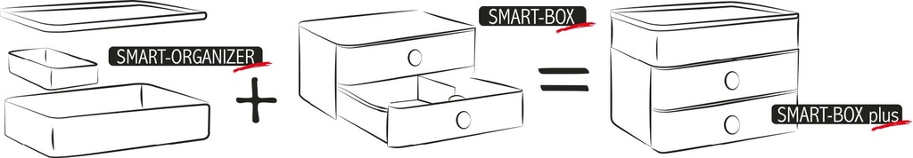 Förvaringbox Allison 4-lådor Vit