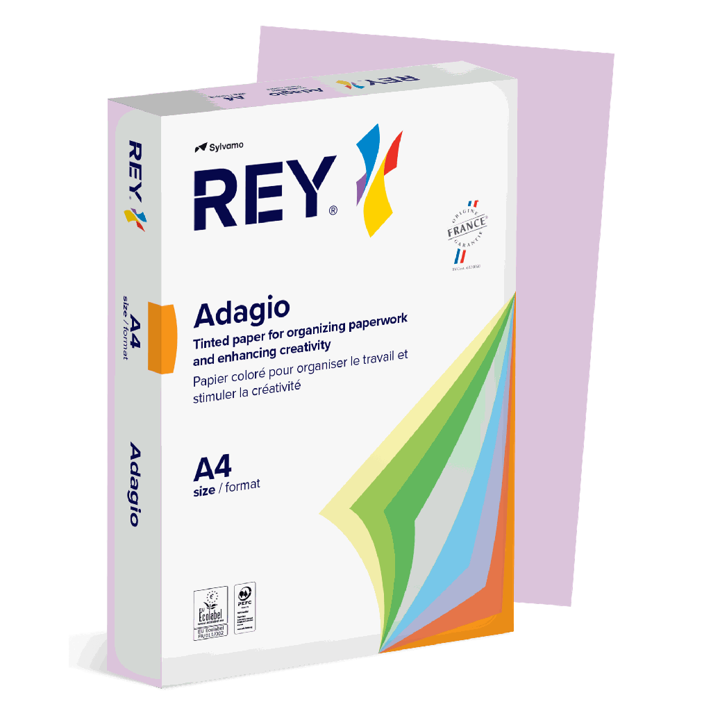 Färgat kopieringspapper Rey Adagio A4 80g 500/fp Lilac