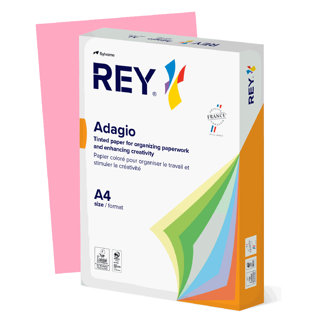 Färgat kopieringspapper Rey Adagio A4 80g 500/fp Candy