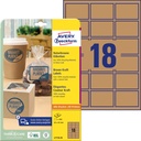 Etikett kraft 62x42mm 450/fp