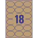 Etikett kraft 63,5x42,3mm 450/fp