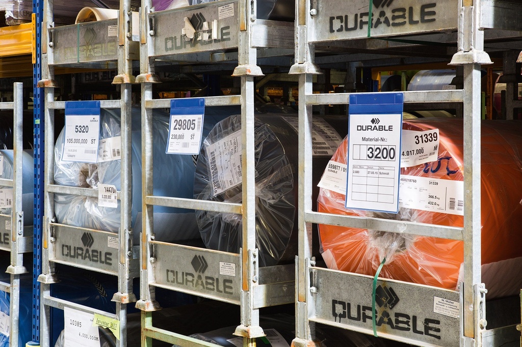 Plastficka Plus A5L magnet blå 10 st/fp