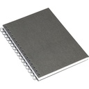 Anteckningsbok Bigso A5 linjerat canvas grå