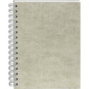 Anteckningsbok Bigso A5 linjerad canvas linen