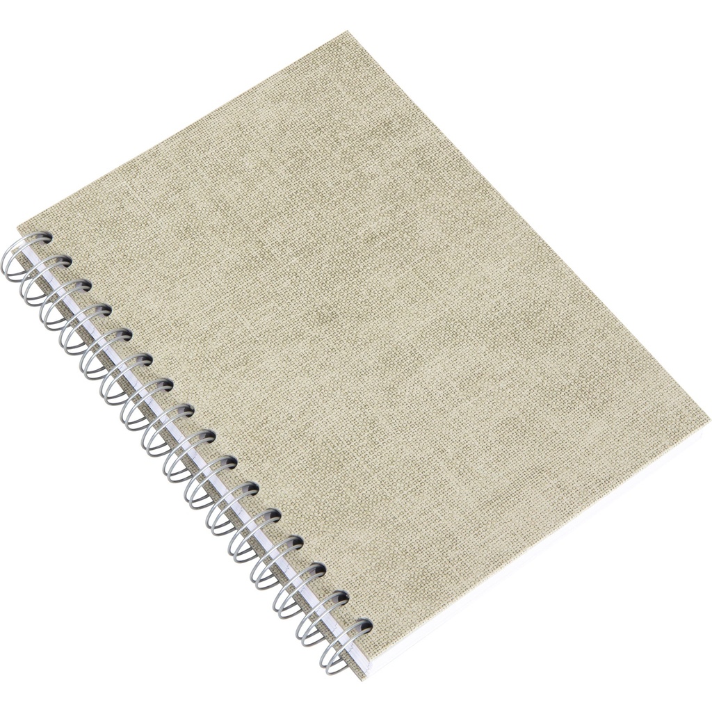 Anteckningsbok Bigso A5 linjerad canvas linen