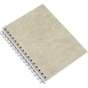 Anteckningsbok Bigso A5 linjerad canvas linen