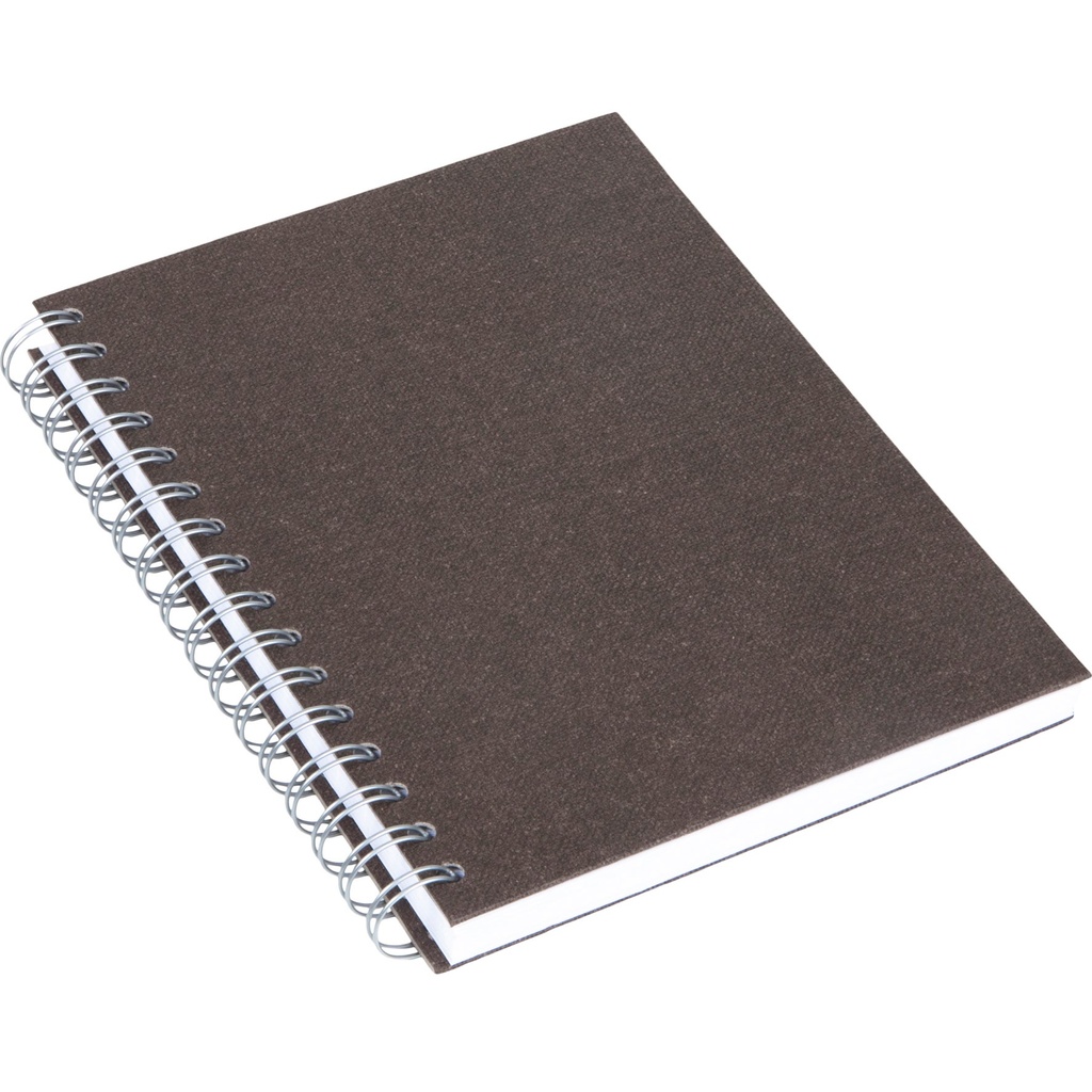 Anteckningsbok Bigso A5 linjerad canvas brun
