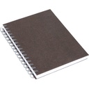 Anteckningsbok Bigso A5 linjerad canvas brun