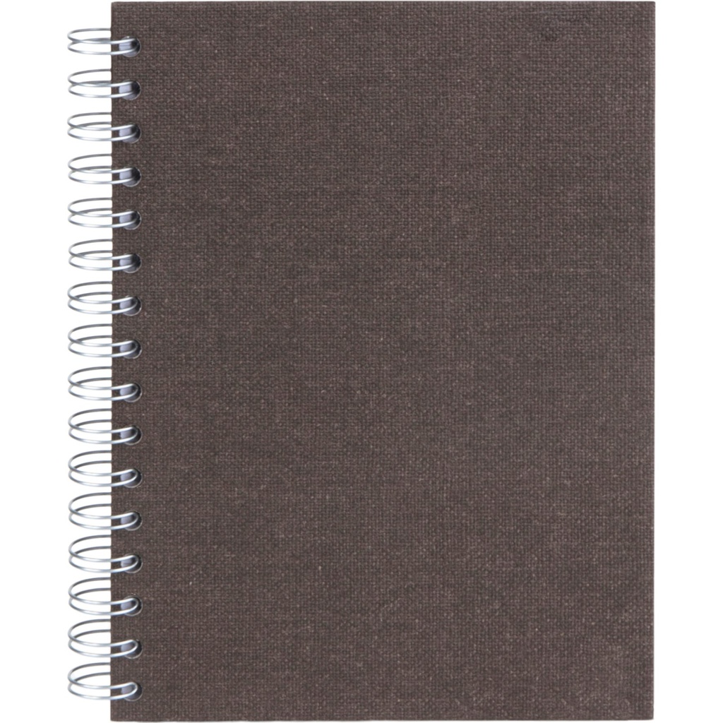Anteckningsbok Bigso A5 linjerad canvas brun