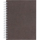 Anteckningsbok Bigso A5 linjerad canvas brun