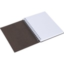 Anteckningsbok Bigso A5 linjerad canvas brun