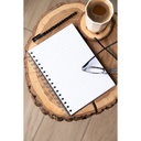 Anteckningsbok Bigso A5 linjerad canvas brun