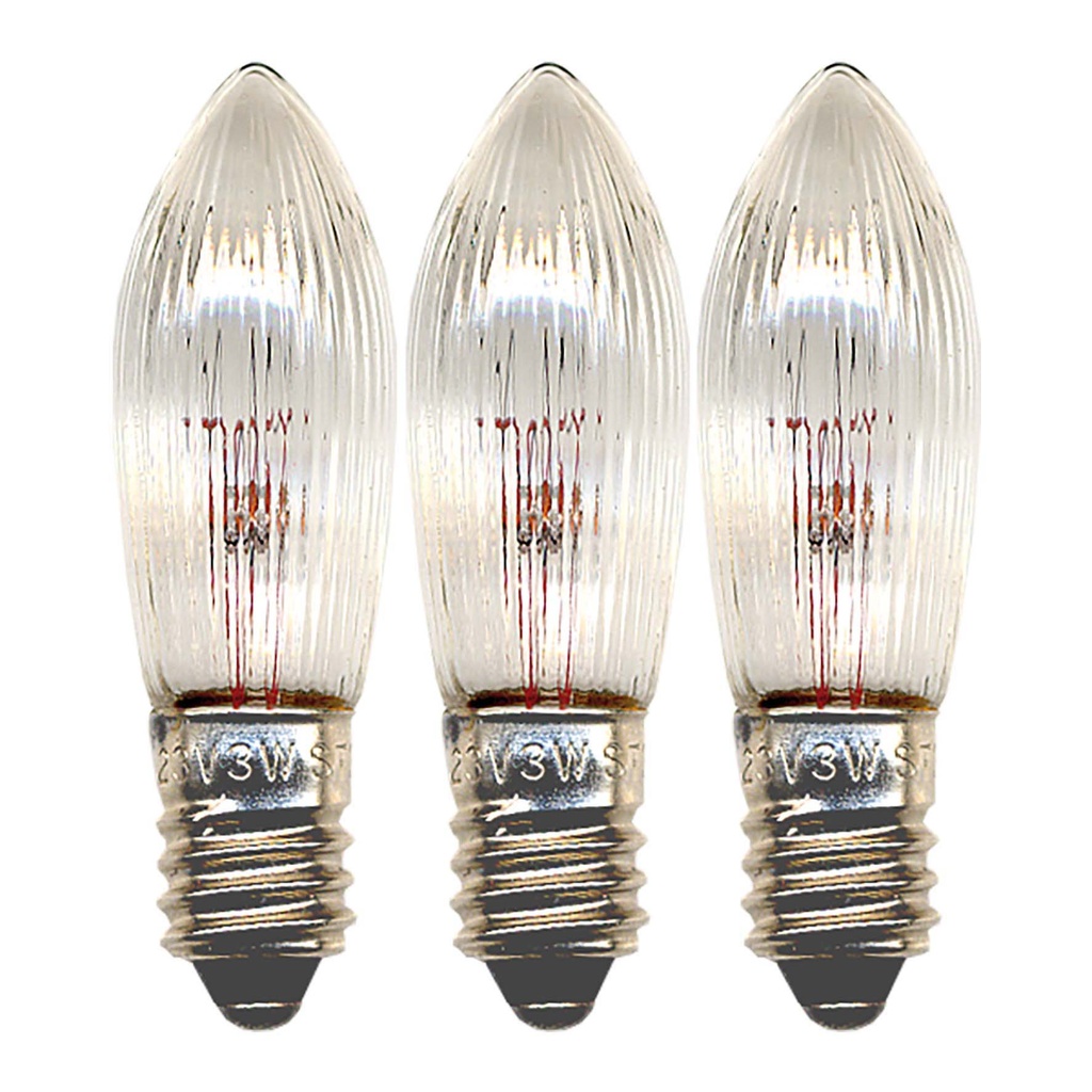Reservlampa 3-pack E10 Sparebulb
