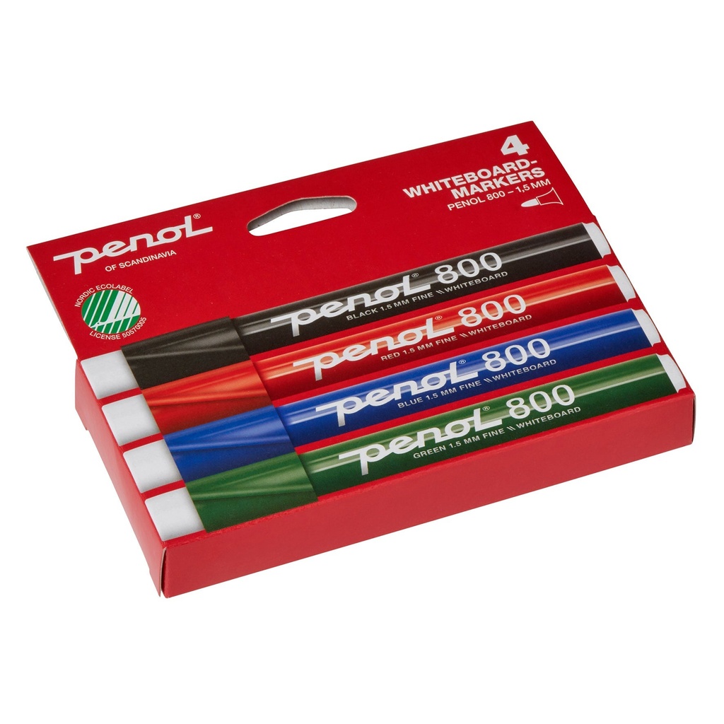 Whiteboard-penna Penol 800 rund 4 st/fp
