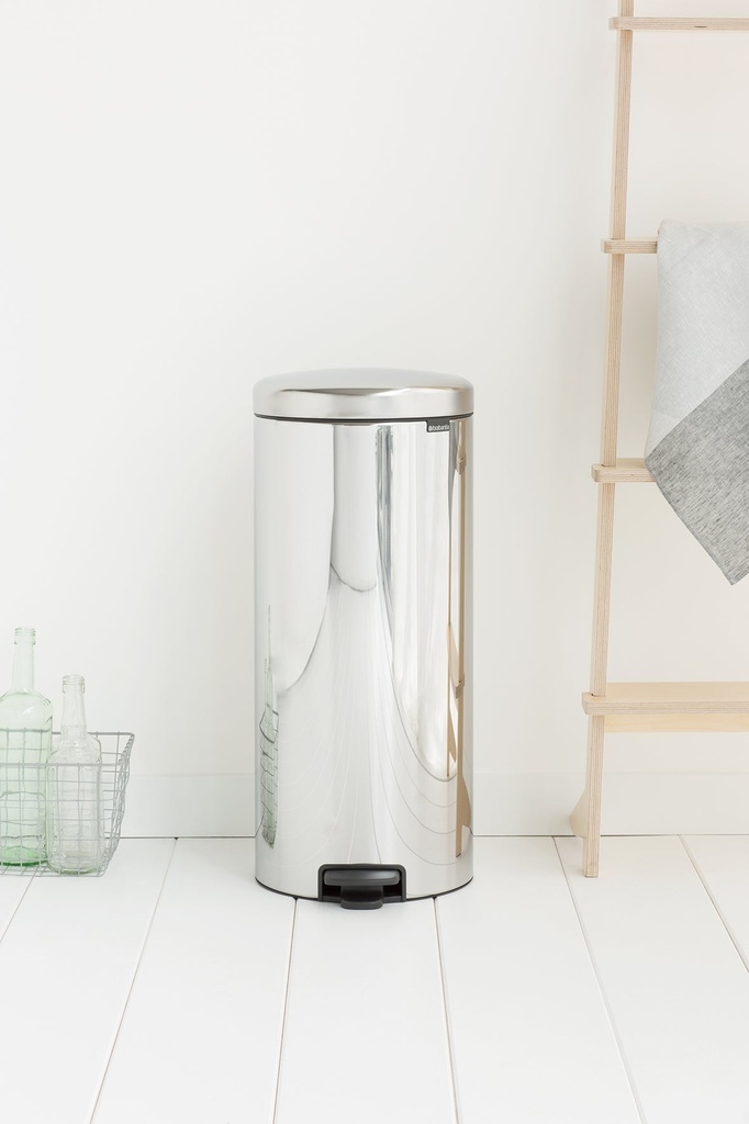 Pedalhink NewIcon Borstadstål 30 liter Brabantia