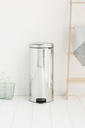 Pedalhink NewIcon Borstadstål 30 liter Brabantia