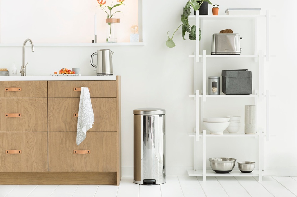 Pedalhink NewIcon Borstadstål 30 liter Brabantia