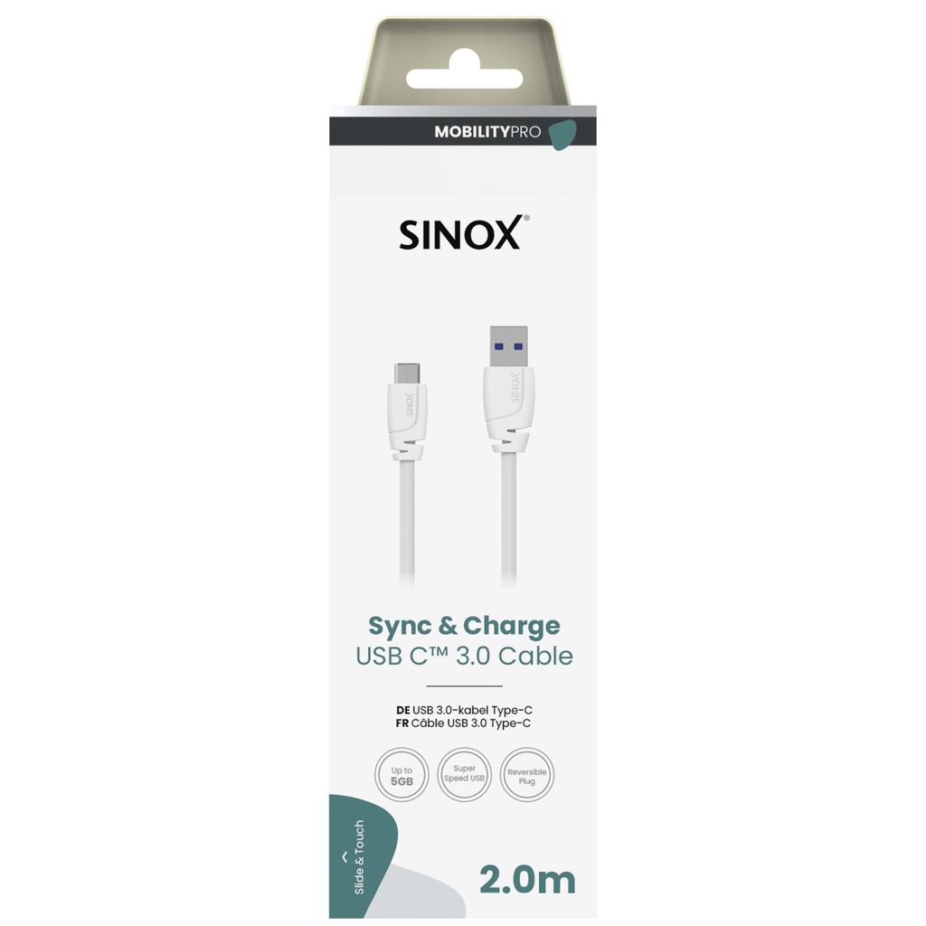 USB-A till USB-C kabel 2 m