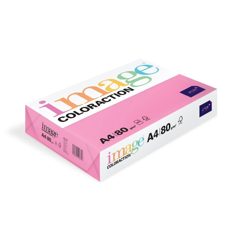 Kopieringspapper Image A4 80g neonrosa 500 st/fp