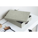 Förvaringsbox / Brevbox Bigso Oskar canvas linen