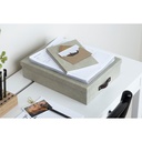 Förvaringsbox / Brevbox Bigso Oskar canvas linen