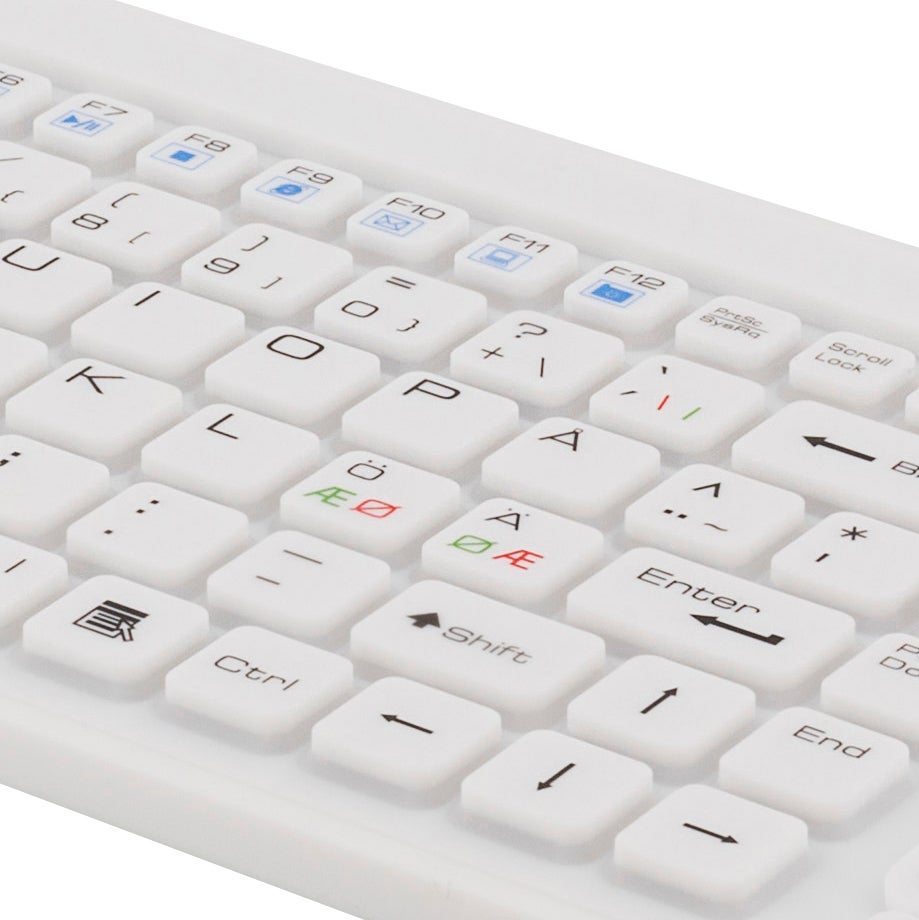 Tangentbord IP68 touchpad Vit Deltaco