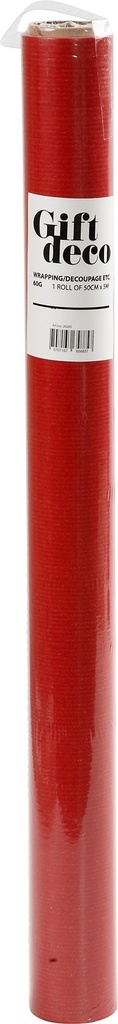 Presentpapper röd 5 m
