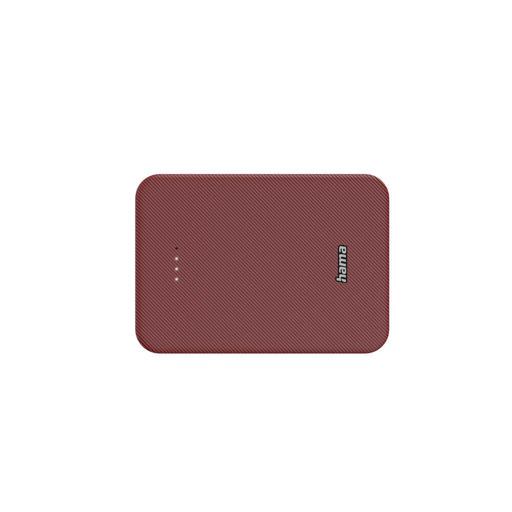 Powerbank 10000mAh USB-C+A Röd