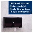 Dispenser Toalettpapper Mini Jumbo Twin svart