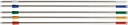 Aluminiumskaft 145 cm Vit