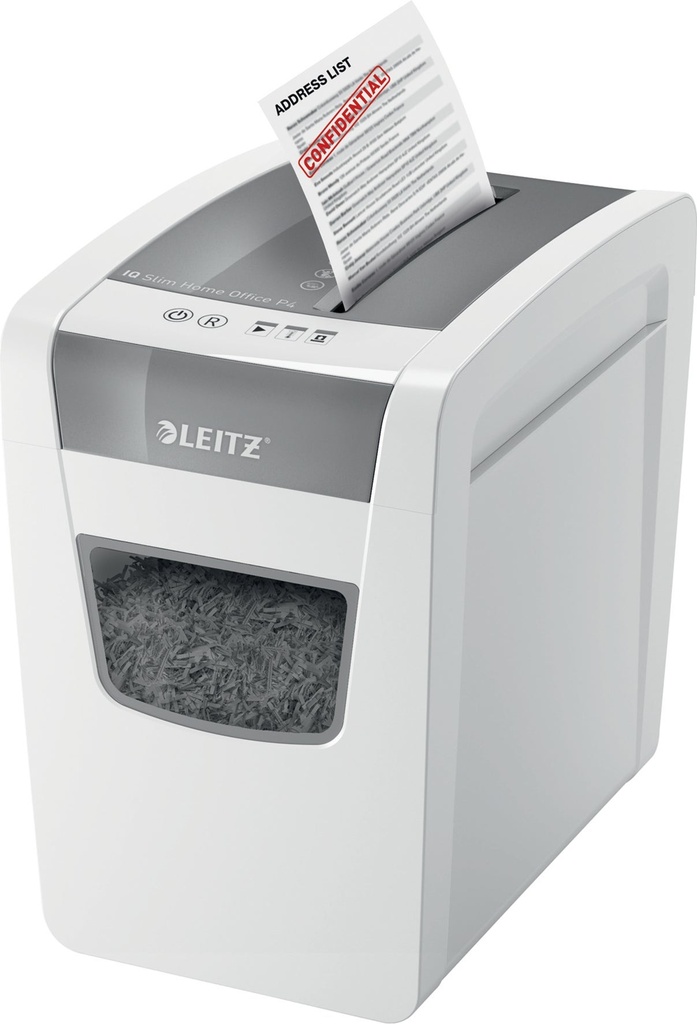 Dokumentförstörare Leitz IQ Slim Home Office P4