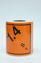Farligt gods-etiketter 1.4 Explosives 250 st/rulle
