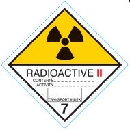 Farligt gods-etiketter 7.2 Radioactive II 250 st/rulle