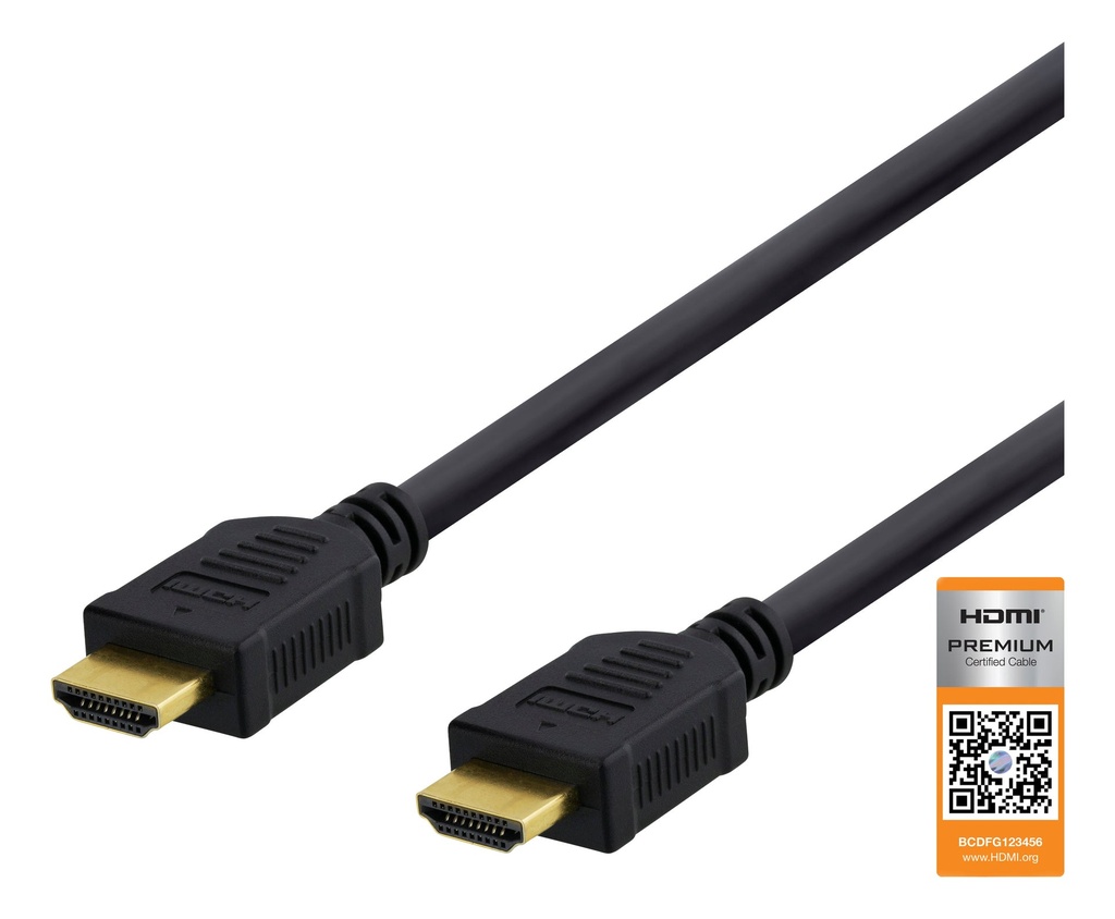 HDMI kabel 4K UHD 5 Meter svart