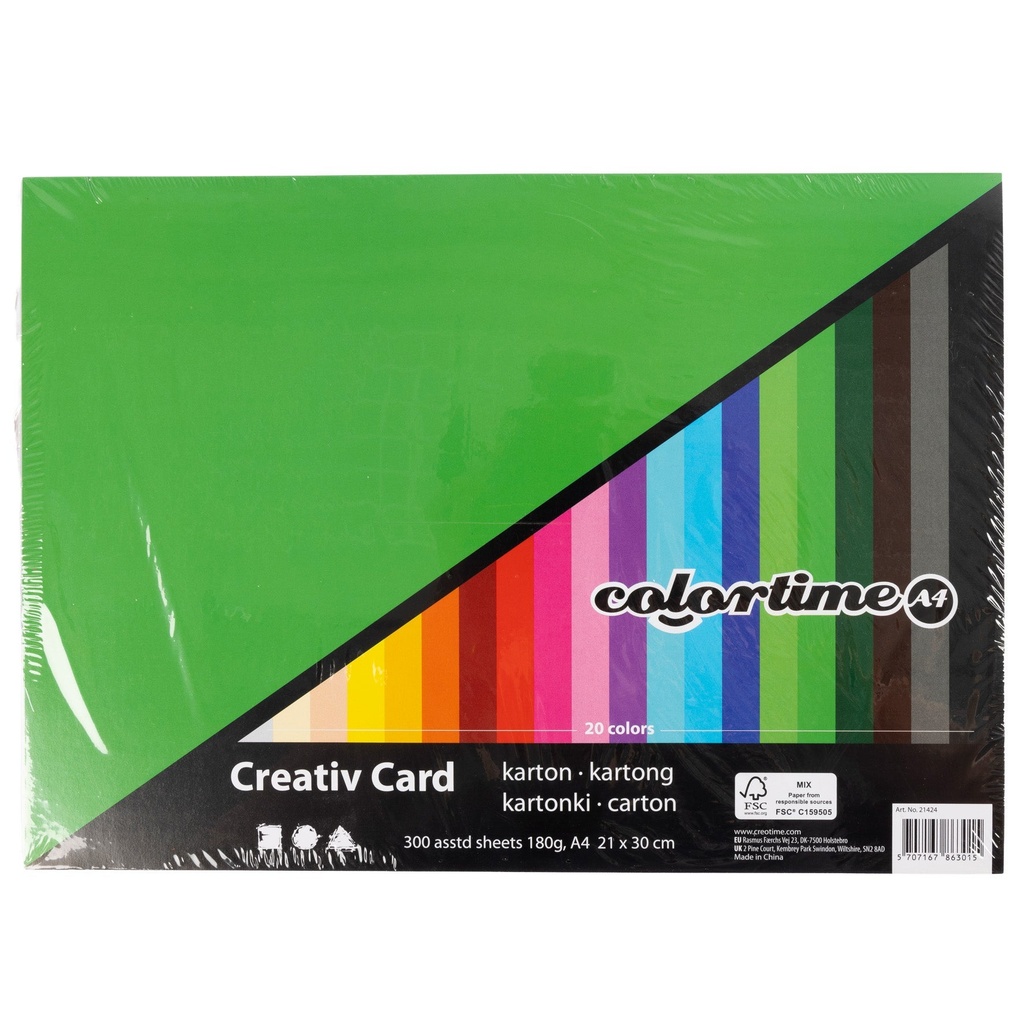 Kartong Creativ Card A4 180 g 300-pack