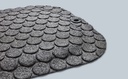 Ståmatta StandUp Circle 770x530 mm Grey