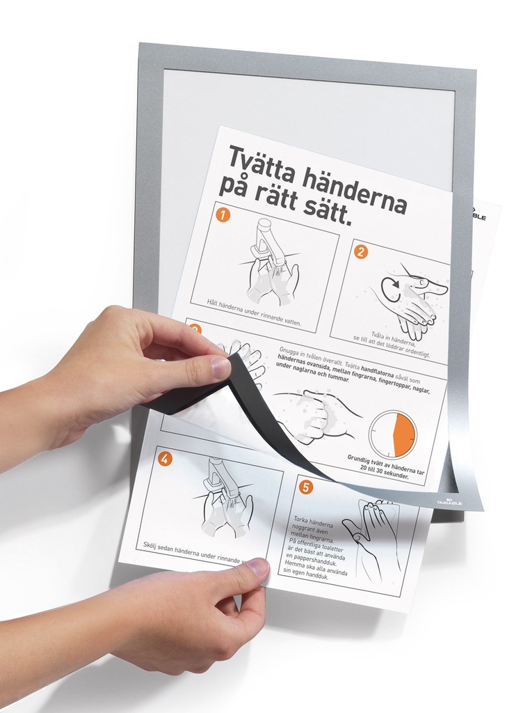 Inforam Duraframe Magnetic A6 svart 5 st/fp