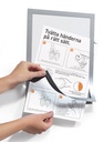 Inforam Duraframe Magnetic A4 silver 5 st/fp