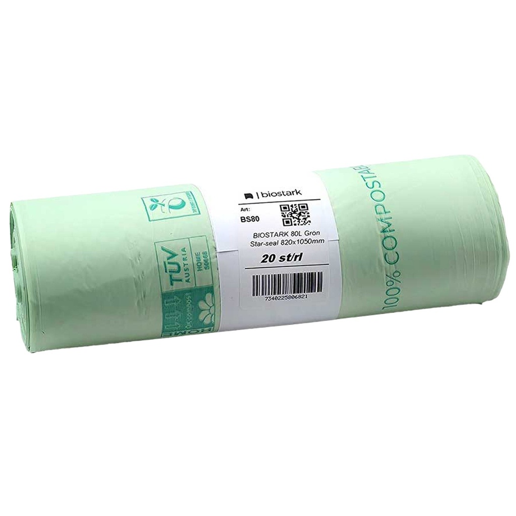 Sopsäck Bio 80 liter 30 my 20-pack