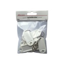 Nyckelbricka 50x22 mm vit