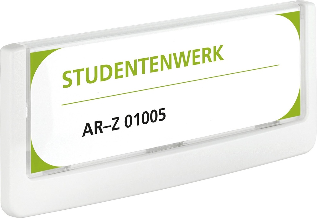 Dörr-/Väggskylt Click Sign 149x52,5 mm vit