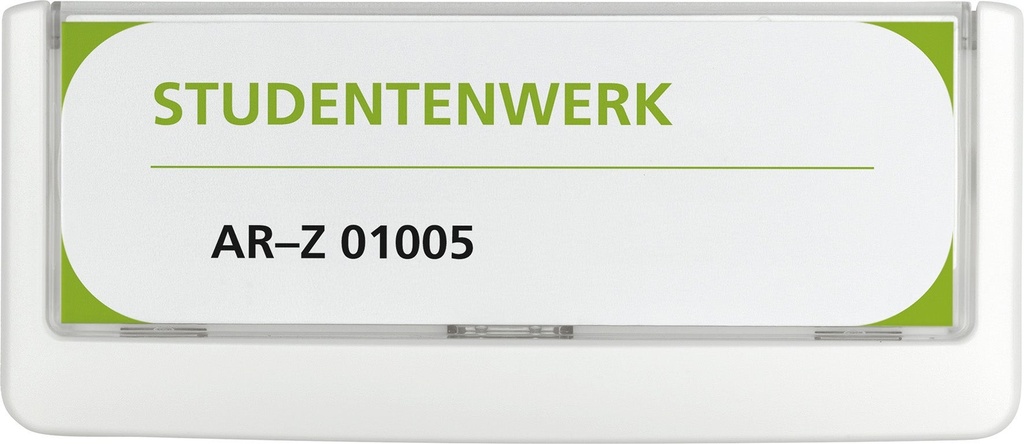 Dörr-/Väggskylt Click Sign 149x52,5 mm vit