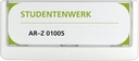 Dörr-/Väggskylt Click Sign 149x52,5 mm vit