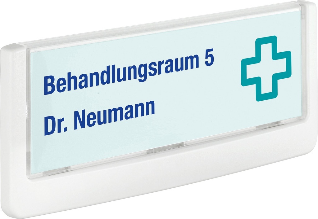 Dörr-/Väggskylt Click Sign 149x52,5 mm vit