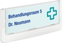 Dörr-/Väggskylt Click Sign 149x52,5 mm vit