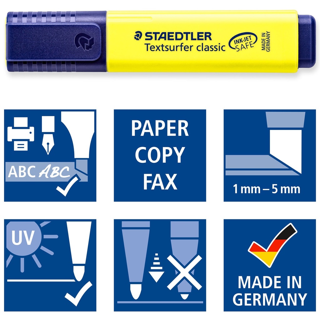Överstrykningspenna Stadtler 364 - Textsurfer Classic gul